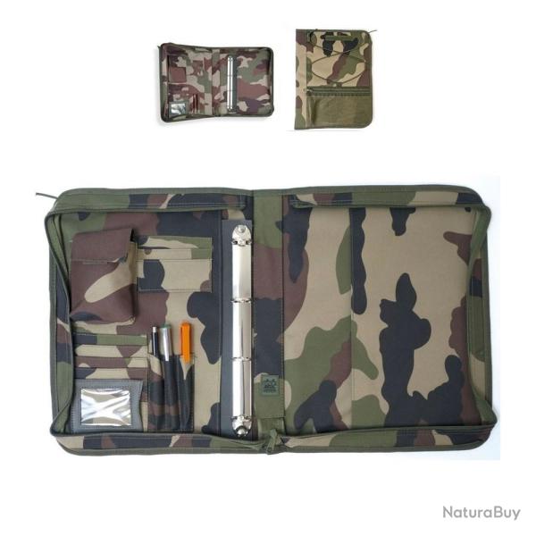Porte classeur / document A4, camouflage arm�e FR