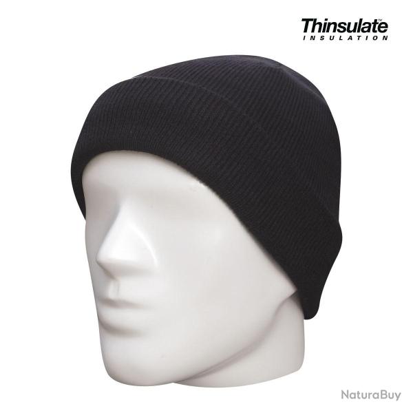 Bonnet militaire maille 3M Thinsulate (sans logo) Noir