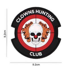 Patch velcro m&eacute;chant clown "Clowns Hunting Club"