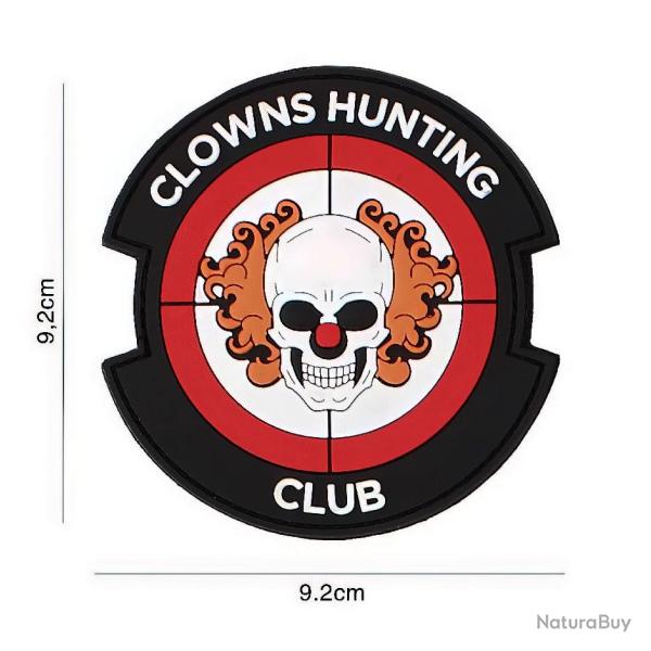 Patch velcro m�chant clown "Clowns Hunting Club"