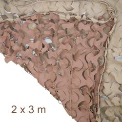 Filet de Camouflage Desert / sable First&reg; S-Circle Cut - 2 x 3 m&egrave;tres
