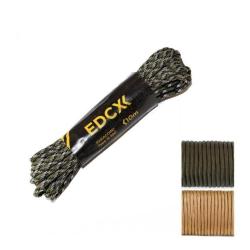 Paracord EDCX Type III 550, 10M, coloris au choix Camouflage Centre Europe