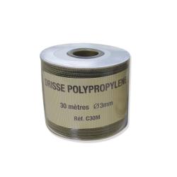 Drisse fine (type cordelette) de 3mm x 30 m&egrave;tres, couleur vert arm&eacute;e