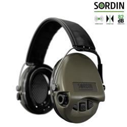 Casque anti-bruit Supr&ecirc;me Pro Sordin, vert arm&eacute;e