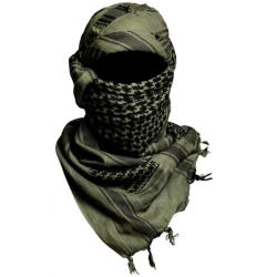 Echarpe militaire "keffieh", couleur : vert/noir