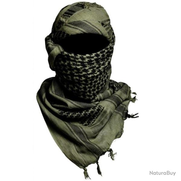 Echarpe militaire "keffieh", couleur : vert/noir
