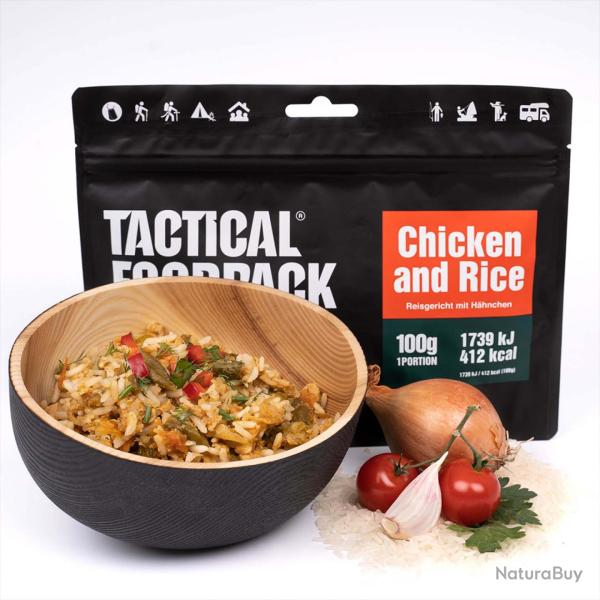 Ration de survie lyophilis�e, poulet et riz, Tactical Foodpack