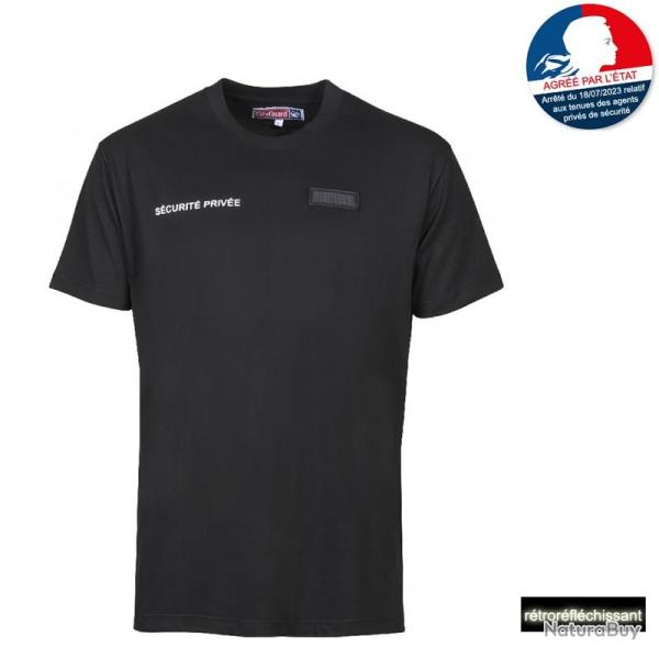 T shirt S�curit� Priv�e + fen�tre matricule R�glementaire