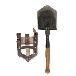 Pelle pliable + &eacute;tui en cuir, occasion surplus arm&eacute;e roumaine