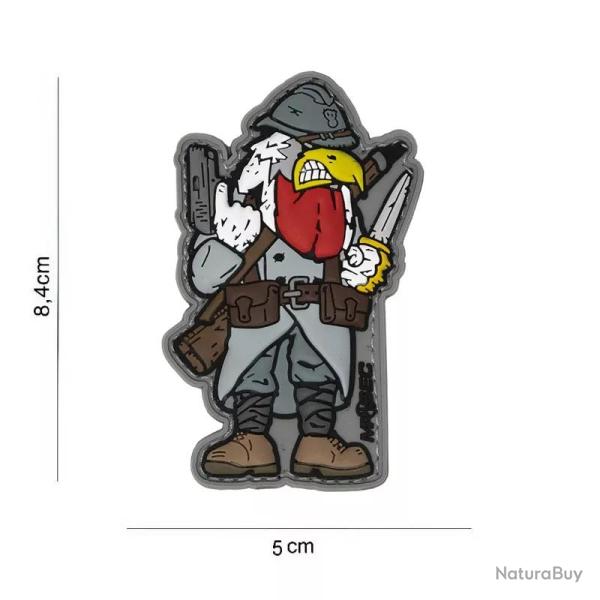 Patch velcro Coq Poilu 14-18 "nettoyeur de tranch�es"