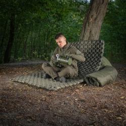 Matelas Gonflable Bivouac M-Tac XXL - Large : 195 x 120 cm, vert militaire Vert arm&eacute;e