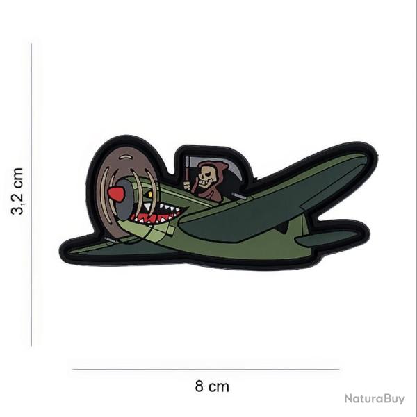 Patch Velcro "Faucheuse en Monoplan"