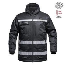 Parka Hardshell A10 imperm&eacute;able et chaude S&eacute;curit&eacute; Priv&eacute;e Noir