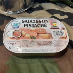 Ration de combat (conserve) Pur&eacute;e et saucisson pistach&eacute; - DL : 09/2027