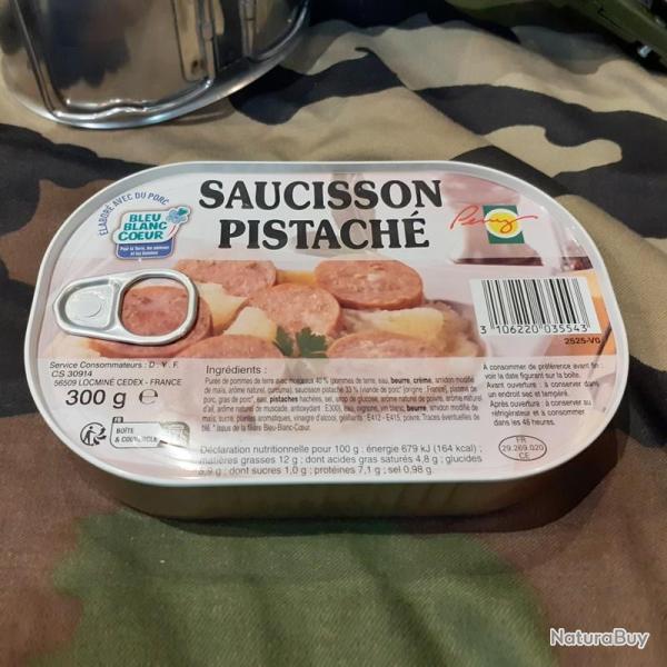 Ration de combat (conserve) Pur�e et saucisson pistach� - DL : 09/2027
