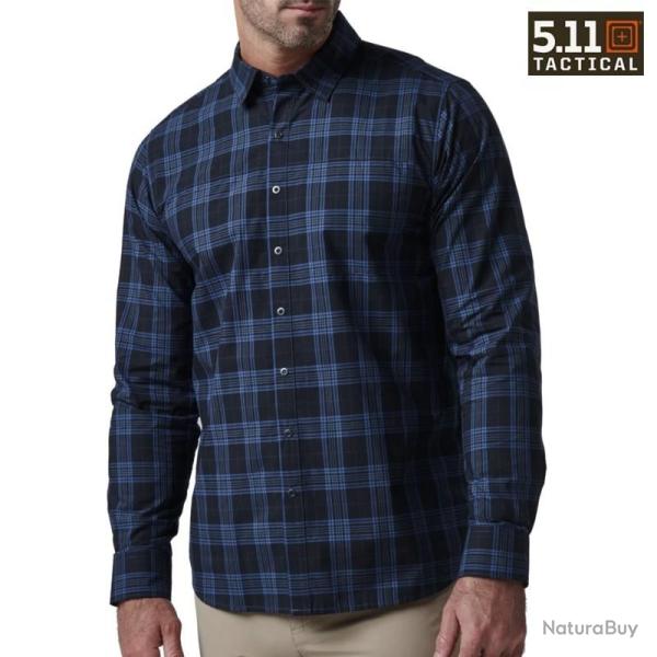 Chemise � carreaux Cobalt Blue Plaid Igor Plaid 5.11