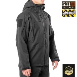 Veste XPRT(TM) Waterproof Jacket 5.11 - 20000 mm - eVent&reg; imper-respirant L Noir