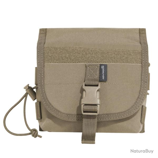Pochette MOLLE polyvalente (pour jumelles ou accessoires tactiques), cl: Sable Sable / Beige
