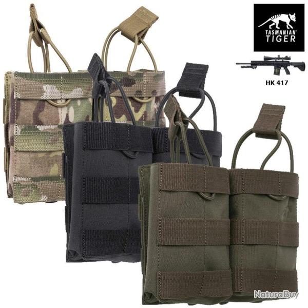 Porte-chargeurs double HK417 Tasmanian Tiger, cl: Multicam, noir ou vert Vert arm�e