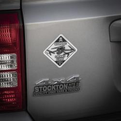 Autocollant Warning Drones Zone R&eacute;fl&eacute;chissant