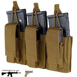 Porte-Chargeurs Triple GEN II Condor - 3x 5.56 + 3x 9mm - Coyote Coyote