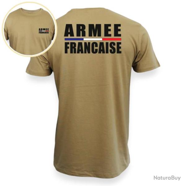 T Shirt Sable Marquage ARM�E FRAN�AISE recto verso