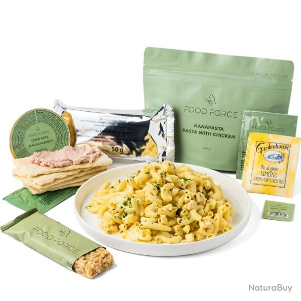 Pack Ration type militaire � Poulet Pasta �nergie � 1 repas complet 312g