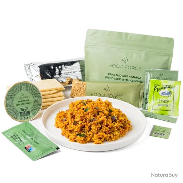 Pack Ration type militaire � Riz frit au poulet � 1 repas complet 355g