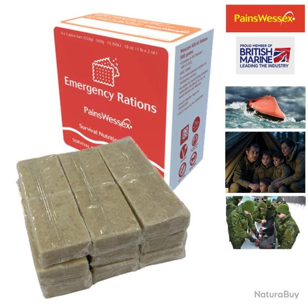 Ration de survie Pains Wessex (type survie en mer) - 500g