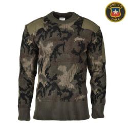 Pull camoufl&eacute; Arm&eacute;e chilienne - 100 % laine - taille L L