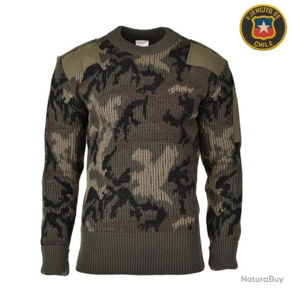 Pull camoufl� Arm�e chilienne - 100 % laine - taille L L