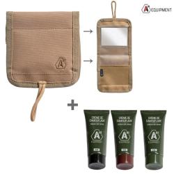 Pochette de camouflage A10 sable, avec 3 tubes (vert, noir, marron) 3 tubes inclus