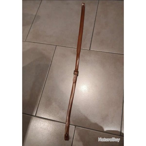 Bretelle carabine en cuir