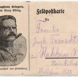 CPA - ALLEMAGNE - GENERAL ALLEMAND - NOS BRAVES GUERRIERS LA CROIX-ROUGE ELBING -N&deg;7178