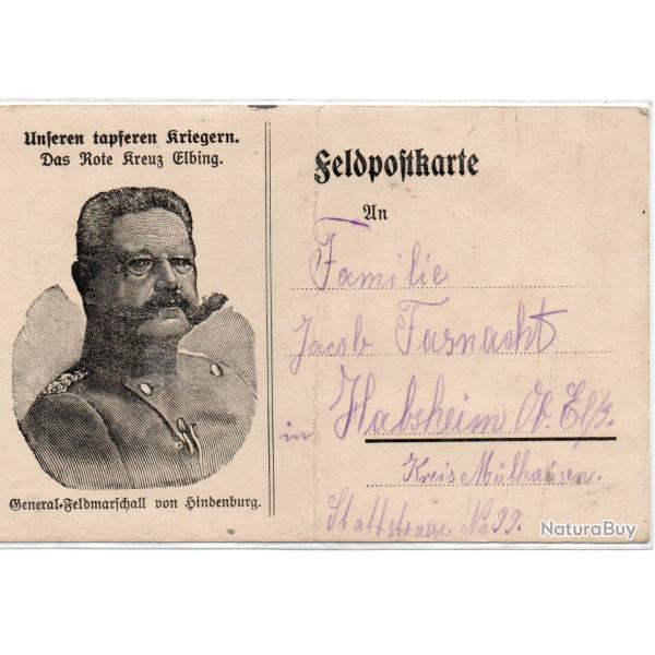 CPA - ALLEMAGNE - GENERAL ALLEMAND - NOS BRAVES GUERRIERS LA CROIX-ROUGE ELBING -N�7178