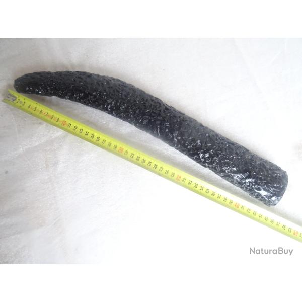 j 302 ) fourreau - yari-saya , bois laqu� noir = pour lance japonaise , �poque EDO