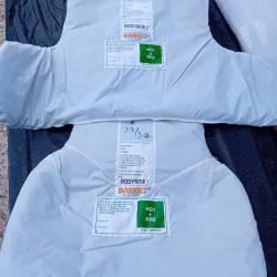 Ench&egrave;re lot de 2 plaques balistiques contre les armes de poings et les lames  MEHLER 54X34 32X34 fem