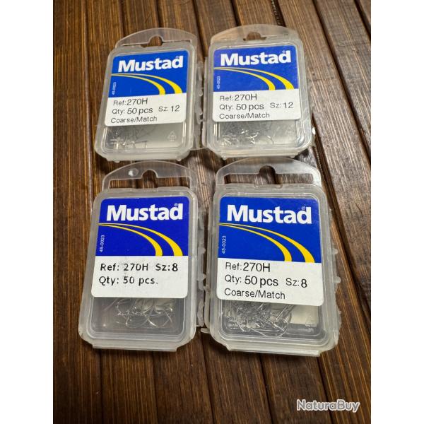 LOT P�CHE 200 Hame�ons Mustad 270H taille 8 et 12