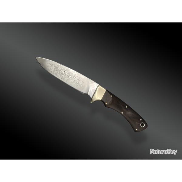 COUTEAU DROIT PAR CARL SCHLIEPER, �dition limit�e Allemagne, Solingen, XX�me si�cle