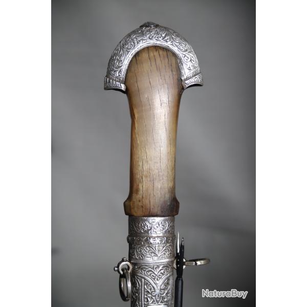 Dague (poignard) Marocaine Dite Koumya, Argent Et Corne Blonde - Maroc, Agadir, vers 1930
