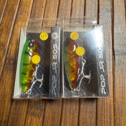 P&Ecirc;CHE Lot de deux POISSON NAGEUR POP JR 505 WATERMELON 50 mm 9g