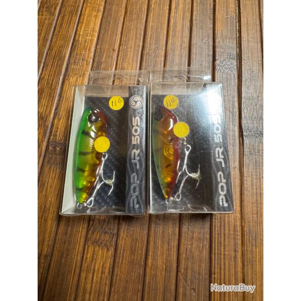 P�CHE Lot de deux POISSON NAGEUR POP JR 505 WATERMELON 50 mm 9g