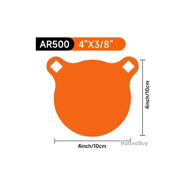 Gong 100mm AR500 LIVRAISON GRATUITE