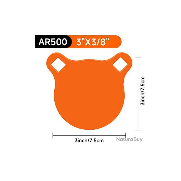 Gong 75mm AR500 LIVRAISON GRATUITE