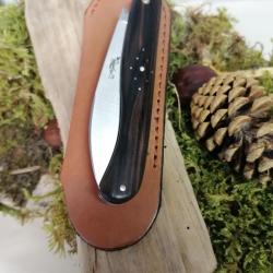 Couteau fermant Aurillac &eacute;b&egrave;ne de macassar prix r&eacute;serve moins de 100