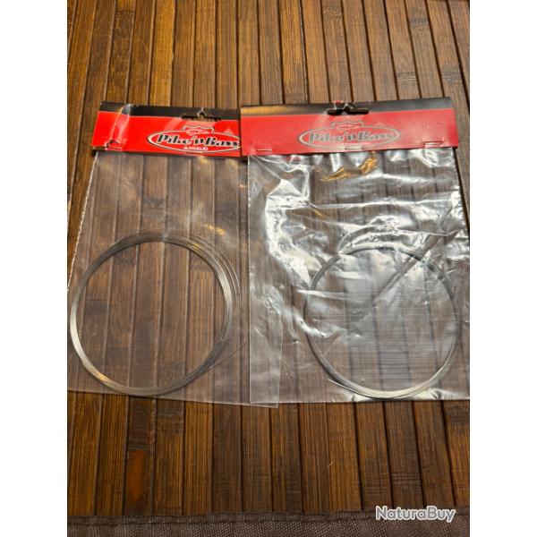 P�CHE AMIAUD LOT DEUX CORDE A PIANO INOX O,4 diam�tre et 10 m�tres