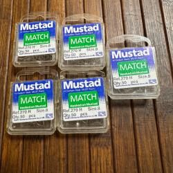 LOT P&Ecirc;CHE 250 Hame&ccedil;ons Mustad Match 270H taille 8