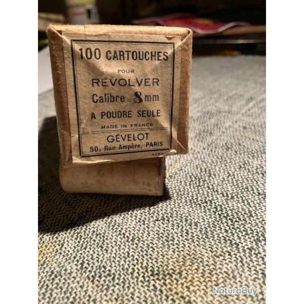 Cartouches 1892 - 8m/m poudre seule