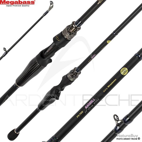 Canne casting MEGABASS Destroyer P5 F5 70 X Mad bull