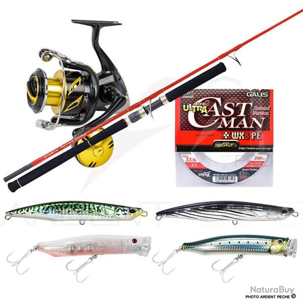 Pack premium thon TENRYU Furrary racing 60 LB + SHIMANO Stella SW 10000 PG